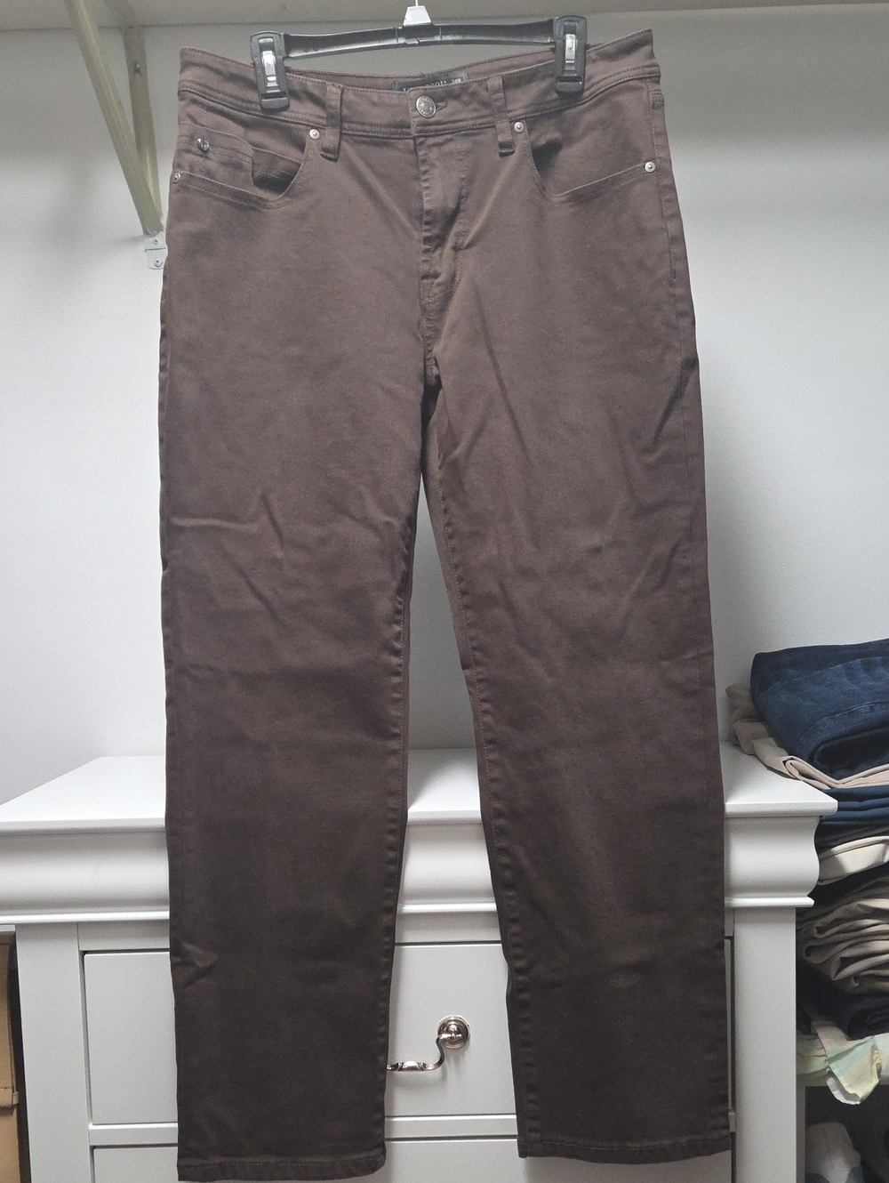 Liverpool Men's Straight Jeans in Brown